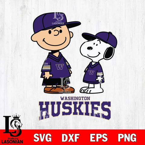 Washington Huskies Peanuts Snoopy Football SVG DXF EPS PNG FILE,Snoopy File Cut, NCAA Digital Download,Instant Download,Christmas Silhouette