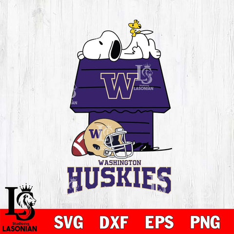 Washington Huskies Snoopy Chill Football SVG DXF EPS PNG FILE,Snoopy File Cut, NCAA Digital Download,Instant Download,Christmas Silhouette