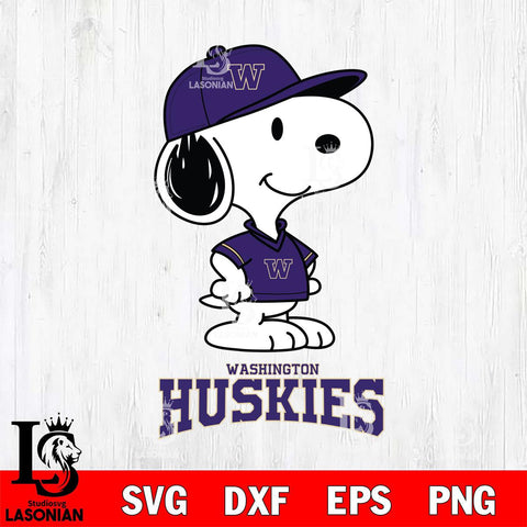 Washington Huskies Snoopy Football sport SVG DXF EPS PNG FILE,Snoopy File Cut, NCAA Digital Download,Instant Download,Christmas Silhouette