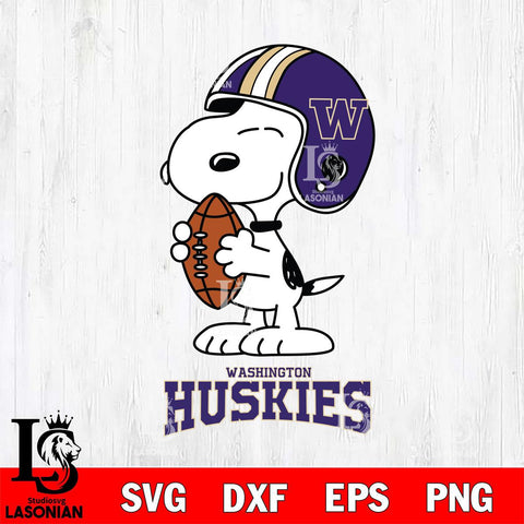 Washington Huskies Snoopy Rugby Svg Eps Dxf Png File, NCAA svg , Digital Download , Instant Download, Cricut File