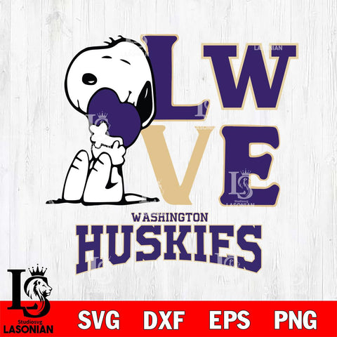 Washington Huskies Snoopy Sport 10 Svg Eps Dxf Png File, Digital Download