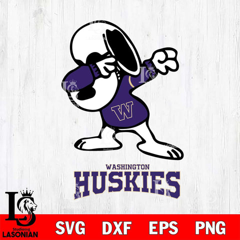 Washington Huskies Snoopy Sport 3 Svg Eps Dxf Png File, Digital Download