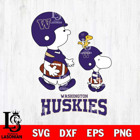 Washington Huskies Snoopy Sport Svg Eps Dxf Png File, Digital Download