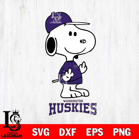 Washington Huskies Snoopy Sport 8 Svg Eps Dxf Png File, Digital Download