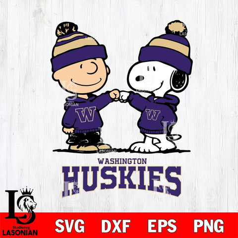 Washington Huskies Snoopy Sport 9 Svg Eps Dxf Png File, Digital Download