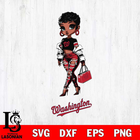 Washington Nationals Beautiful Black Fan Girl