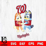 Washington Nationals Bluey Chilli Dance Svg Eps Dxf Png File, Digital Download, Instant Download
