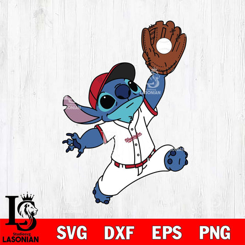 Washington Nationals Stitch catches ball SVG DXF EPS PNG FILE, MLB File Cut, Digital Download,Instant Download, Silhouette, Stitch Cricut