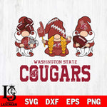 Washington State Cougars 3 Gnomes Football Svg Eps Dxf Png File, Digital Download, Instant Download