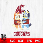 Washington State Cougars Bluey Chilli Dance Svg Eps Dxf Png File, Digital Download, Instant Download