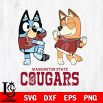 Washington State Cougars Bluey Chilli Sport Svg Eps Dxf Png File, Digital Download, Instant Download