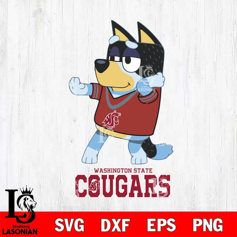 Washington State Cougars Bluey Dad Dance Svg Eps Dxf Png File, Digital Download, Instant Download