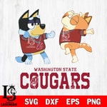 Washington State Cougars Bluey Dance Svg Eps Dxf Png File, Digital Download, Instant Download