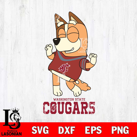 Washington State Cougars Chilli Dance Sport Svg Eps Dxf Png File, Digital Download, Instant Download
