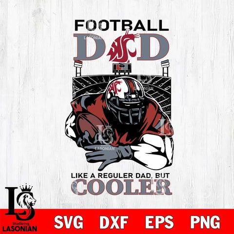 Washington State Cougars Football Dad Cooler Svg Eps Dxf Png File, Digital Download, Instant Download