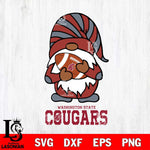 Washington State Cougars Gnomes Football Svg Eps Dxf Png File, Digital Download, Instant Download