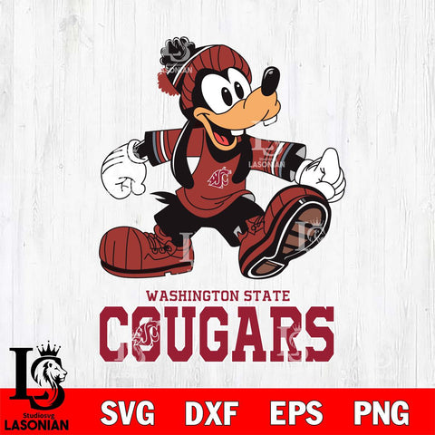 Washington State Cougars Goofy Cool Sport SVG DXF EPS PNG FILE,NCAA svg ,Football Digital Download,Instant Download, Silhouette