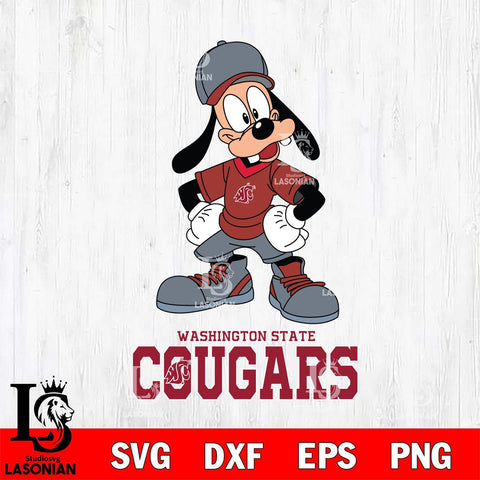 Washington State Cougars Goofy Sport SVG DXF EPS PNG FILE,NCAA svg ,Football Digital Download,Instant Download, Silhouette