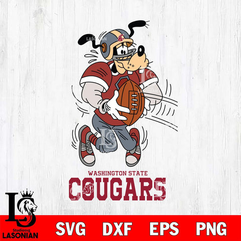 Washington State Cougars Goofy Sport Football SVG DXF EPS PNG FILE,NCAA svg ,Football Digital Download,Instant Download, Silhouette