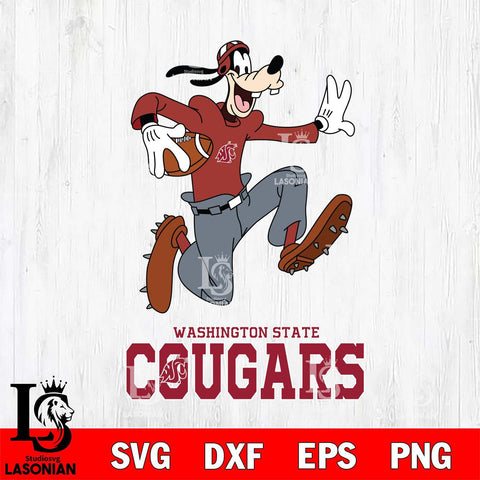 Washington State Cougars Goofy rugby Sport SVG DXF EPS PNG FILE,NCAA svg ,Football Digital Download,Instant Download, Silhouette