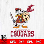 Washington State Cougars Jason Voorhees 12 Svg Eps Dxf Png File, Digital Download