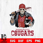 Washington State Cougars Jason Voorhees 2 Svg Eps Dxf Png File, Digital Download