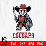 Washington State Cougars Jason Voorhees 3 Svg Eps Dxf Png File, Digital Download