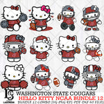 Washington State Cougars NCAA Bundle 12 Svg Eps Dxf Png File, NCAA svg, Digital Download, Instant Download