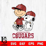 Washington State Cougars Peanuts Snoopy Friends SVG DXF EPS PNG FILE,Snoopy File Cut, NCAA Digital Download,Instant Download,Christmas Silhouette
