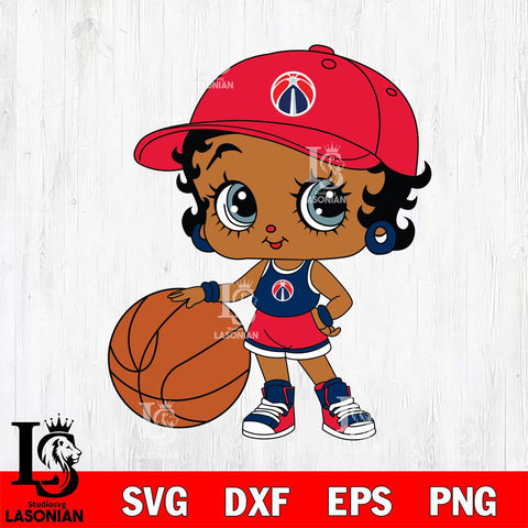 Washington Wizards Betty Boop NBA 12 Svg Eps Dxf Png File, NBA svg, Digital Download, Instant Download