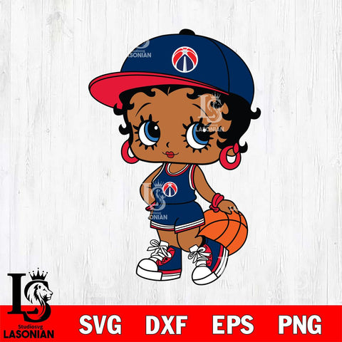 Washington Wizards Betty Boop NBA 2 Svg Eps Dxf Png File, NBA svg, Digital Download, Instant Download