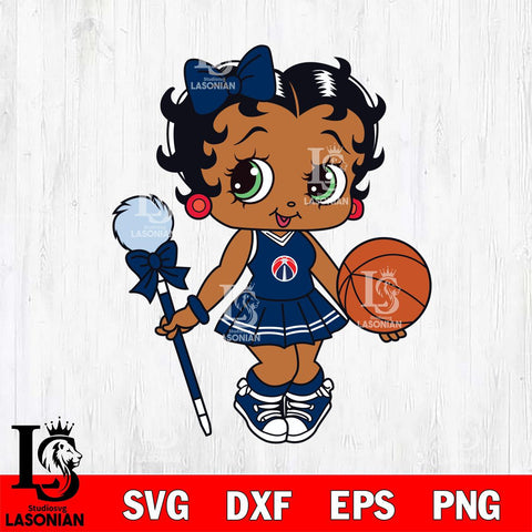 Washington Wizards Betty Boop NBA 3 Svg Eps Dxf Png File, NBA svg, Digital Download, Instant Download