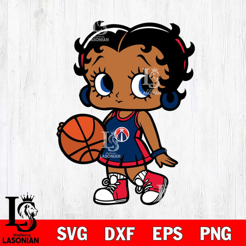 Washington Wizards Betty Boop NBA 4 Svg Eps Dxf Png File, NBA svg, Digital Download, Instant Download