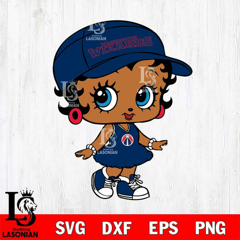 Washington Wizards Betty Boop NBA 7 Svg Eps Dxf Png File, NBA svg, Digital Download, Instant Download