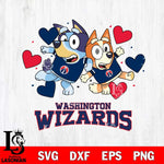 Washington Wizards Bluey & Bingo 10 Svg Eps Dxf Png File, NBA svg, Digital Download, Instant Download