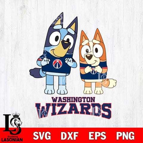 Washington Wizards Bluey & Bingo 6 Svg Eps Dxf Png File, NBA svg, Digital Download, Instant Download