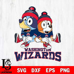 Washington Wizards Bluey & Bingo 8 Svg Eps Dxf Png File, NBA svg, Digital Download, Instant Download