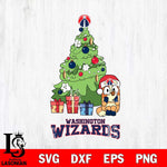 Washington Wizards Bluey Chilli Christmas Tree Svg Eps Dxf Png File, Digital Download