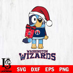 Washington Wizards Bluey Christmas Svg Eps Dxf Png File, Digital Download