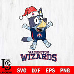 Washington Wizards Bluey Happy Christmas Svg Eps Dxf Png File, Digital Download