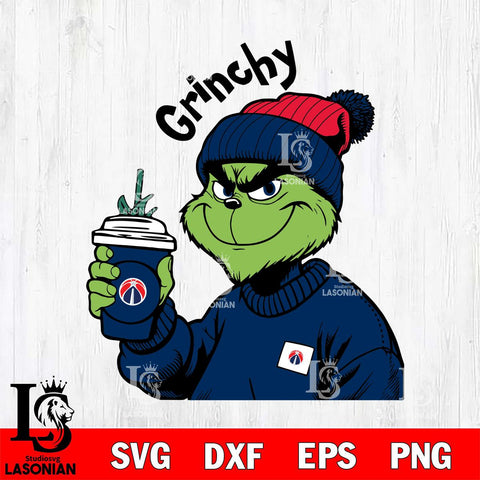 Washington Wizards Boujee Grinch 10 Svg Eps Dxf Png File, Digital Download, Instant Download