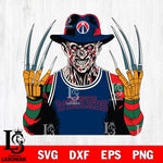 Washington Wizards Freddy Krueger Horror basketball SVG DXF EPS PNG FILE, NBA File Cut,Halloween Digital Download,Instant Download, Silhouette