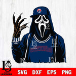 Washington Wizards Ghostface Horror basketball SVG DXF EPS PNG FILE, NBA File Cut,Halloween Digital Download,Instant Download, Silhouette