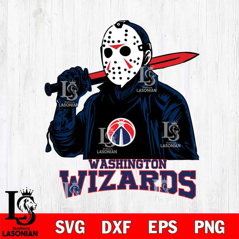 Washington Wizards Jason Voorhees Horror 12 Svg Eps Dxf Png File, NBA svg, Digital Download, Instant Download