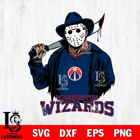 Washington Wizards Jason Voorhees Horror 13 Svg Eps Dxf Png File, NBA svg, Digital Download, Instant Download