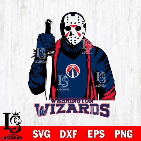 Washington Wizards Jason Voorhees Horror 3 Svg Eps Dxf Png File, NBA svg, Digital Download, Instant Download