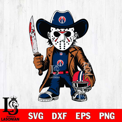 Washington Wizards Jason Voorhees Horror Svg Eps Dxf Png File, NBA svg, Digital Download, Instant Download