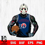 Washington Wizards Jason Voorhees Horror basketball SVG DXF EPS PNG FILE, NBA File Cut,Halloween Digital Download,Instant Download, Silhouette