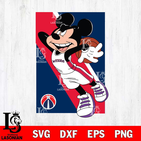 Washington Wizards Mickey Minne 6 Nba Svg Eps Dxf Png File, NBA svg, Digital Download, Instant Download