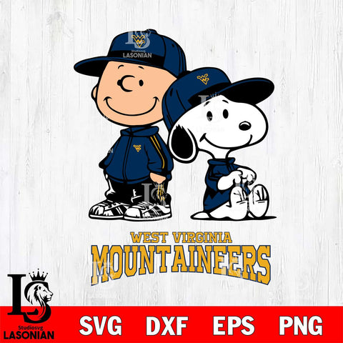 West Virginia Mountaineers Charlie Brown Snoopy Champions Svg Eps Dxf Png File, NCAA svg , Digital Download , Instant Download, Cricut File